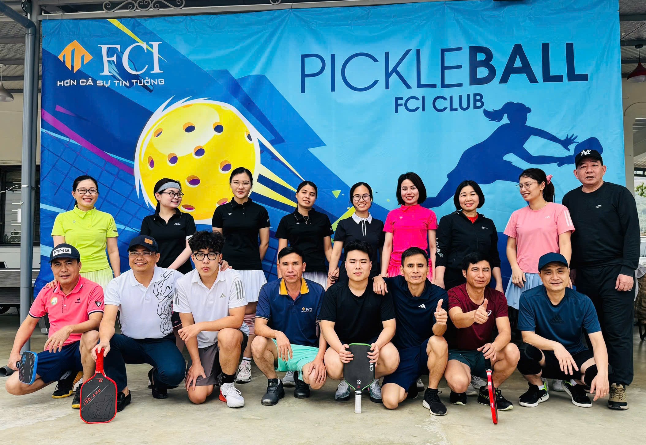 SÔI ĐỘNG GIẢI ĐẤU PICKLEBALL CÔNG TY FCI NHÂN DỊP 8/3